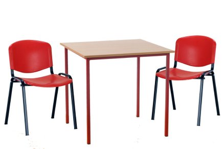 Žákovský jídelní set – 2 x židle, 1 x stůl - velikost 5