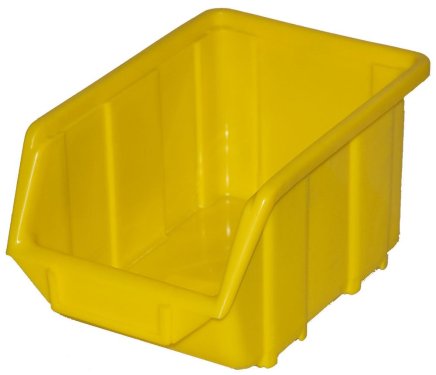 Plastový zásobník Ecobox medium - barva žlutá