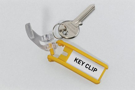 KEY CLIP klíčenka - barva žlutá - 3