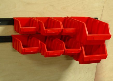 Plastový zásobník Ergobox 4 - barva červená - 3
