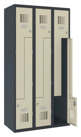 Šatní skříň kovová Sul 33 W šířka 900 mm - 5