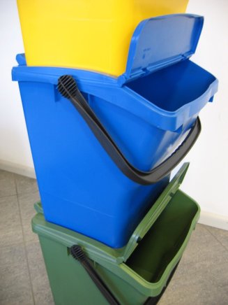 Odpadkový koš Urba Plus - barva zelená - 1
