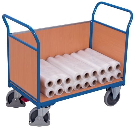 Plošinový vozík se třemi dřevěnými výplněmi sw-500.302, sw-600.302, sw-700.302, sw-800.302 (4 modely) - 2