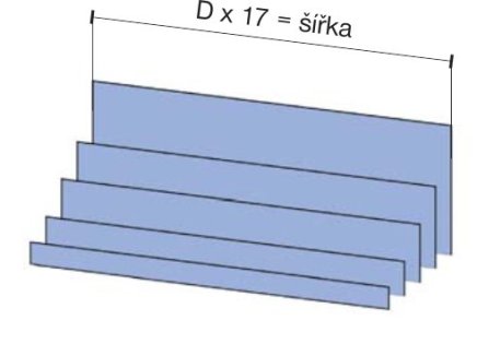 Příčné (hladké) dělení pro zásuvky POLAK 100 a 125 mm - 3