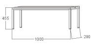 Šatnová lavice A6280 - šířka 1000 mm - 2