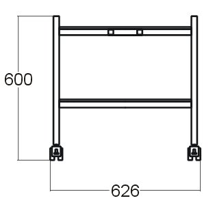 Stolek pod kartotéku G45009 - 2