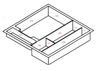 Dělení zásuvek plast PIT 522 - 2