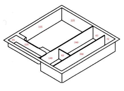 Dělení zásuvek plast PIT 522 - 2