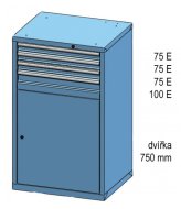 Zásuvková skříňka ZD 120-1 - 2