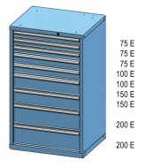 Zásuvková skříňka ZD 120-4 - 2