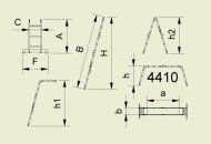 Žebřík čtyřdílný kloubový (2 modely) - 2