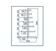 Stromečkový regál oboustranný (4 modely) - 2