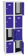 Kovová skříň s uzamykatelnými boxy typ A8234 - 5