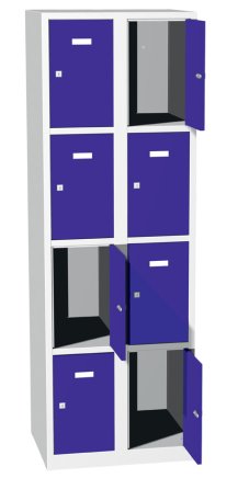 Kovová skříň s uzamykatelnými boxy typ A8234 - 5