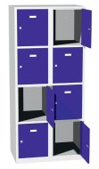 Kovová skříň s uzamykatelnými boxy typ A8244 - 5