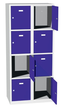 Kovová skříň s uzamykatelnými boxy typ A8244 - 5
