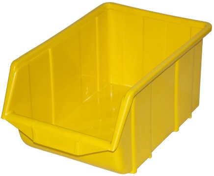 Plastový zásobník Ecobox large - barva žlutá - 1