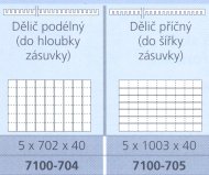 Dělič podélný pro výkresové skříně CP - 2