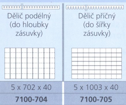 Dělič příčný pro výkresové skříně CP - 2