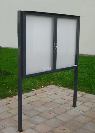Dvoukřídlá vitrína jednostranná XXL60, hloubka 60 mm (2 modely) - 4
