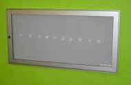 Jednokřídlá vitrína oboustranná DM80, hloubka 80 mm (6 modelů) - 2