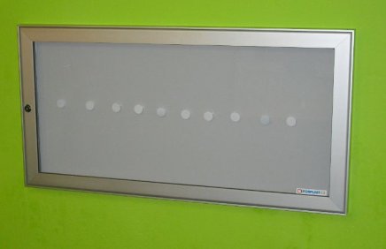 Jednokřídlá vitrína oboustranná DM80, hloubka 80 mm (6 modelů) - 2