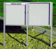 Jednokřídlá vitrína oboustranná DM80, hloubka 80 mm (6 modelů) - 5