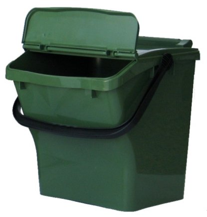 Odpadkový koš Urba Plus - barva zelená - 1