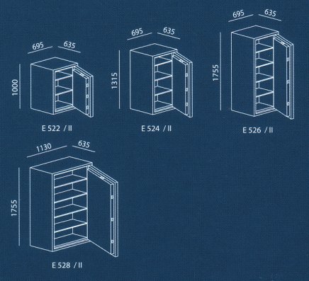 Pancéřový trezor Royal E 524 S - 3