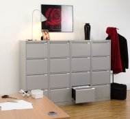 Kartotéka A4 kovová čtyřzásuvková Bisley BS4E/FLS - 11