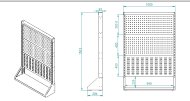 Perfostojan PSZ 12 A S1 jednostranný pro 3 panely - 5