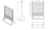 Perfostojan PSZ 22 A S1 oboustranný pro 6 panelů - 5