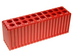 Plastový box pro ukládání vrtáků D12-D13,9