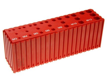 Plastový box pro ukládání závitníků M3-M12 - 3