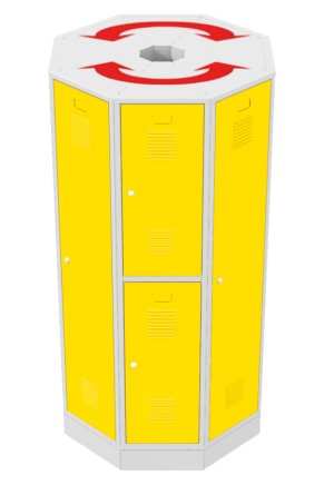 Otočná sestava šatníků RAS P1A - 1