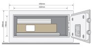 Nábytkový sejf Yale Value Laptop YLV 200 - 2