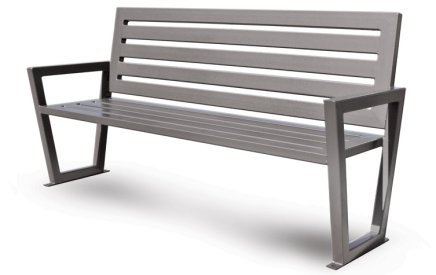Celokovová moderní lavička Seo - 1