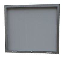 Jednokřídlá jednostranná vitrína H60 se vzpěrami - 27 x A4