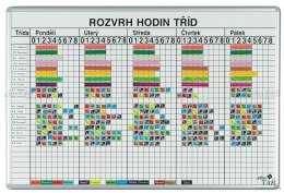 Rozvrhová tabule (2 modely)
