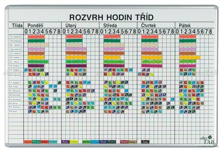 Rozvrhová tabule (2 modely) - 1