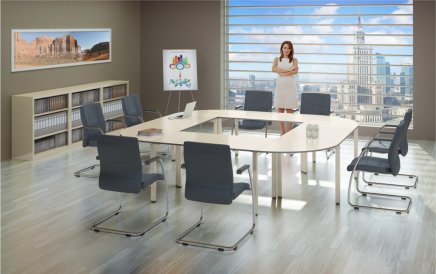 Čtvrtkulatý konektor ke stolům Stb Comfort hloubky 600 mm - 2