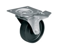 Kolo polypropylen, průměr 100 mm, otočné s brzdou - 1