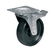 Kolo polypropylen, průměr 125 mm, otočné s brzdou - 1