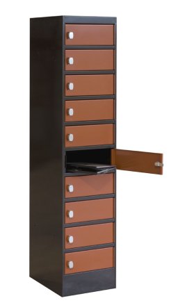 Skříňka na notebooky SZNL 4110 - 10 oddělení bez elektroinstalace - 3
