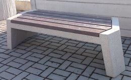 Betonové lavičky City bez opěradla (2 modely)