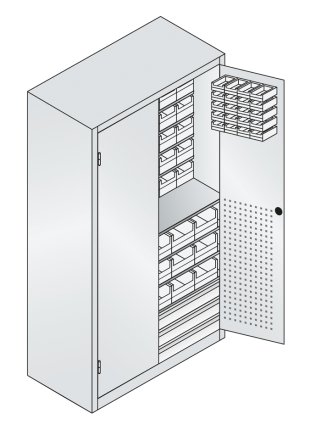 Dílenská skříň s boxy CP 130276-67 (2 modely) - 2