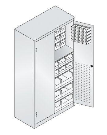 Dílenská skříň s boxy CP 130276-65 (2 modely) - 2