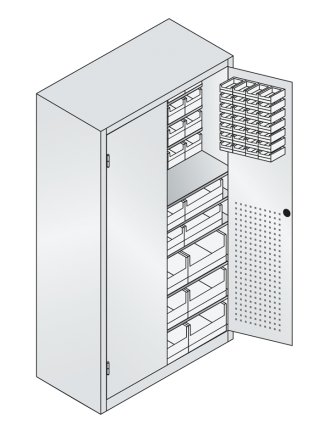Dílenská skříň s boxy CP 130276-66 - 2
