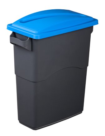 Víko na odpadkový koš EcoSort na papír - barva modrá - 1