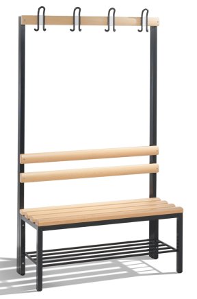 Šatnová lavice s botníkem CP 8050-110 - šířka 1000 mm - 1